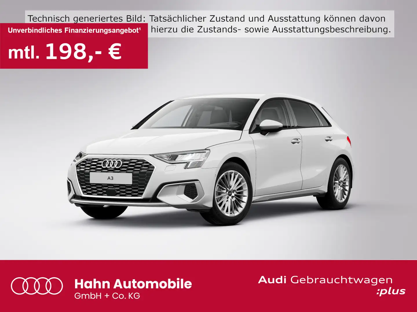 Audi A3 30 TDI advanced AHK Sitzh Carplay T Blanc - 1