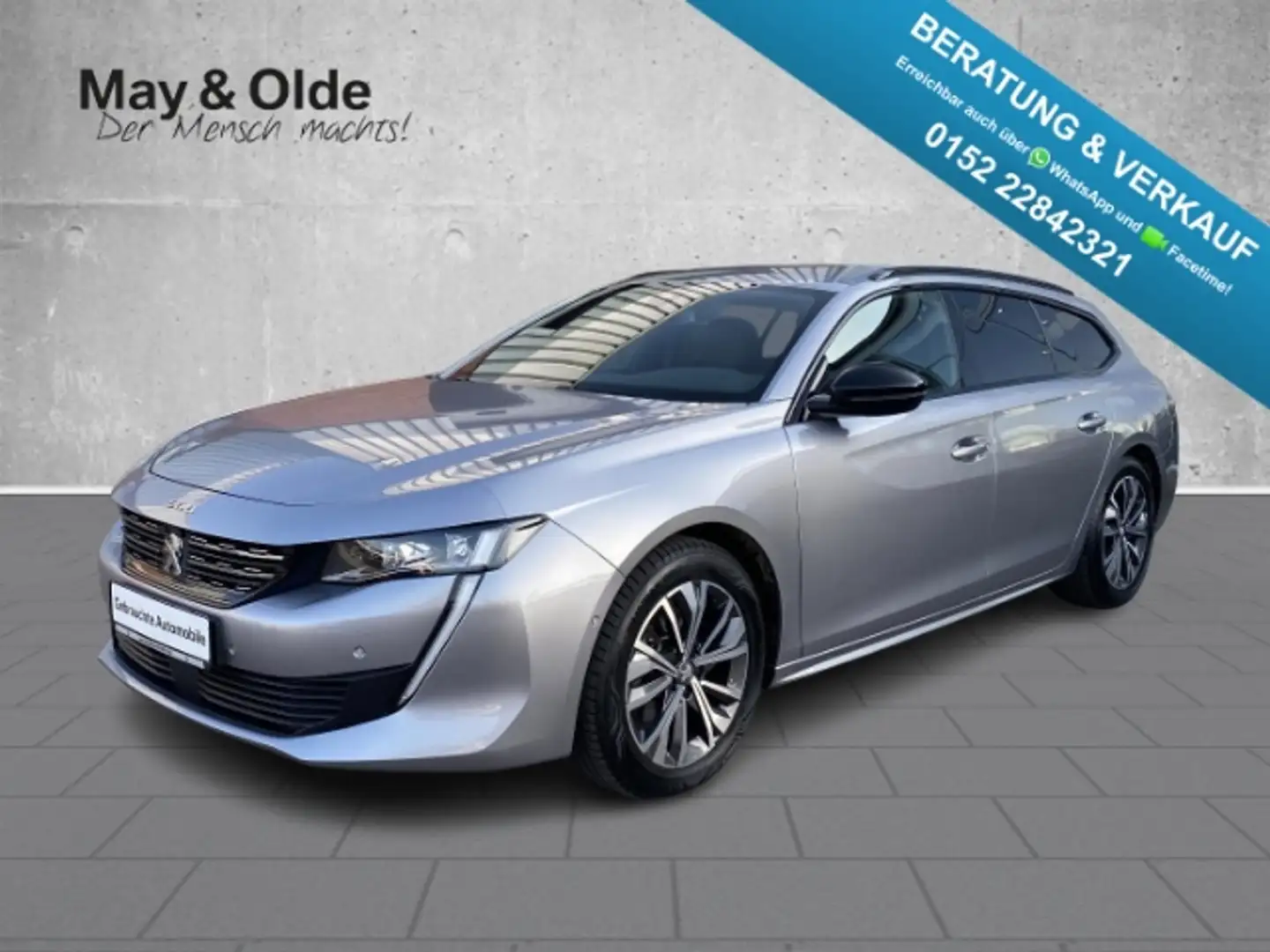 Peugeot 508 BlueHDi NAV LED ACC RFK el.Sitze Totw. AppleCarp A Grau - 1