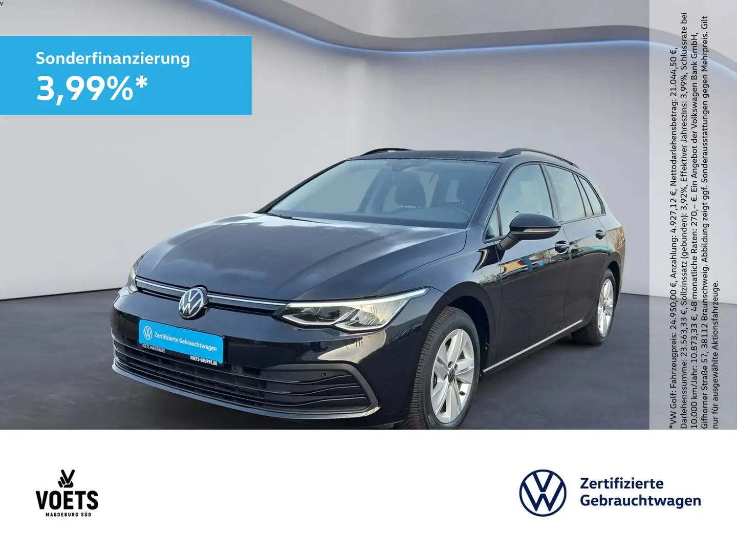 Volkswagen Golf VIII VARIANT LIFE 1.5 eTSI DSG LED+NAVI+AHK Schwarz - 1