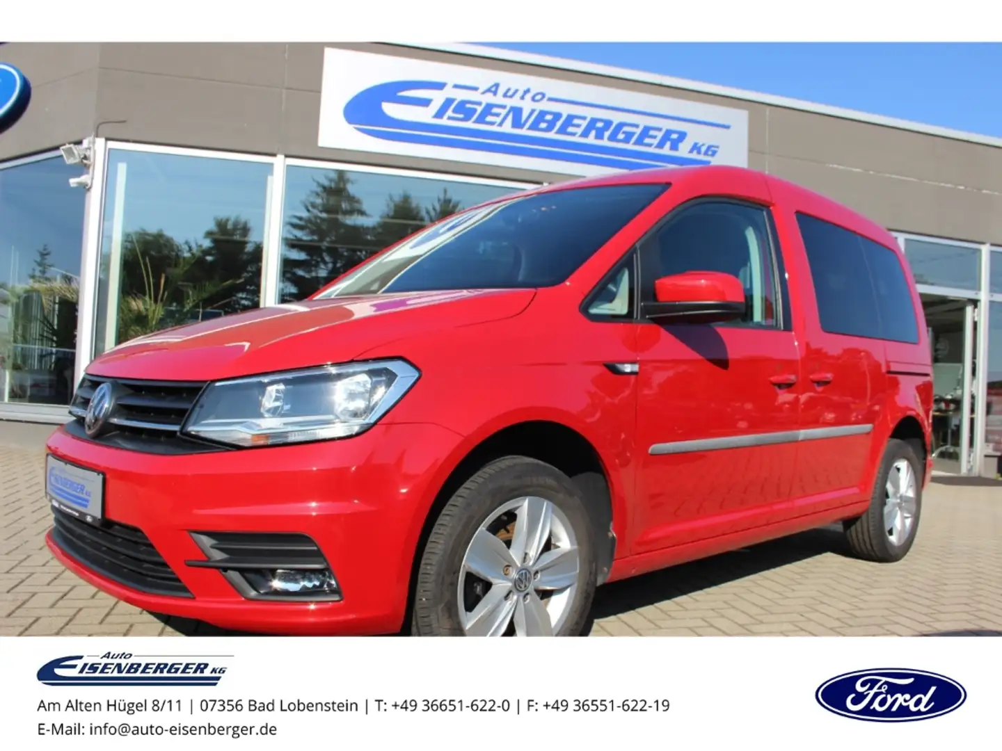 Volkswagen Caddy 2.0 TDI Trendline BMTPDC SHZ AAC Rot - 1