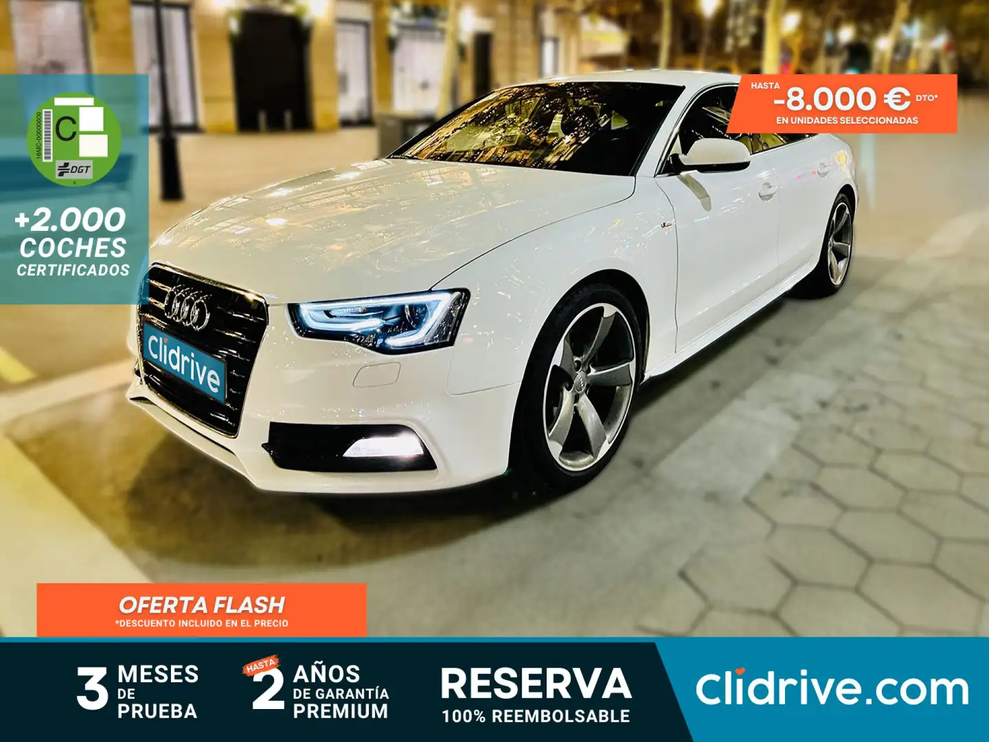 Audi A5 Sportback 2.0TDI Multitronic 150 EU6 Blanco - 1