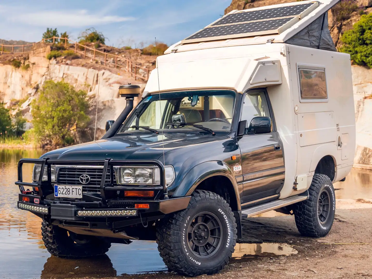 Toyota HDJ 80 Camper Verde - 1