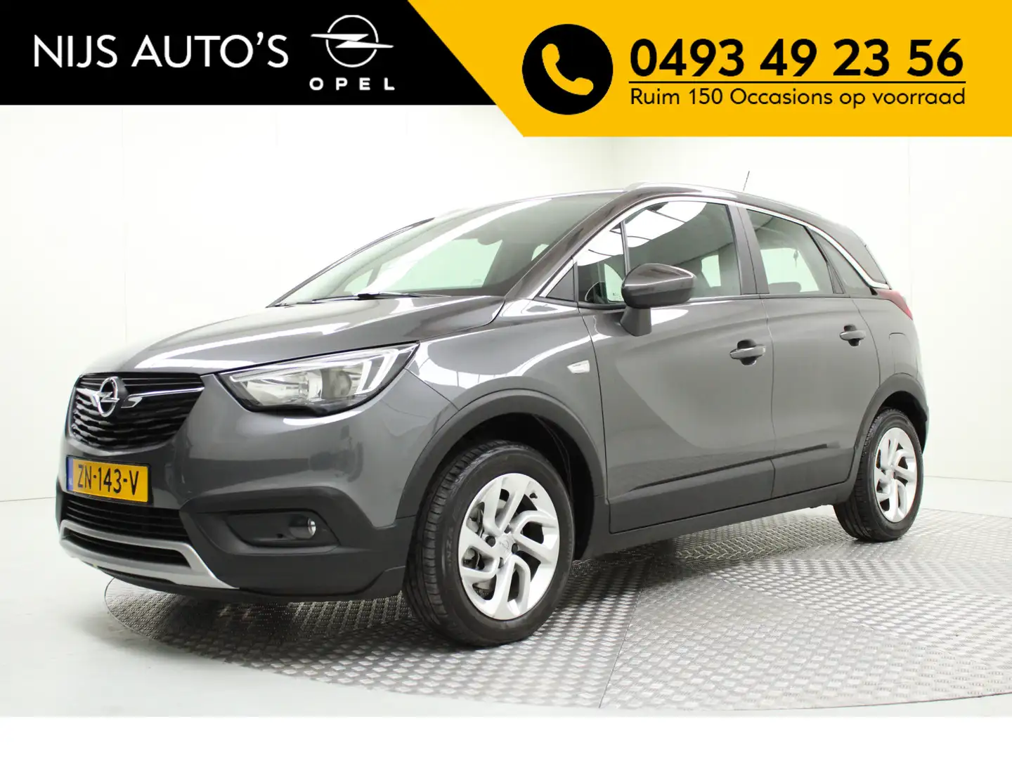 Opel Crossland X 1.2 T Innovation | afn. trekhaak | navi fullmap | Grijs - 1