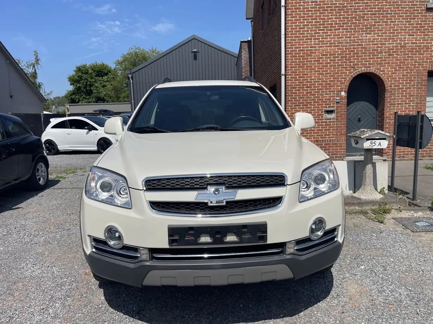 Chevrolet Captiva 2.0 VCDi,Airco,Leder,Gps,Sensoren,Cruise control, Blanc - 2