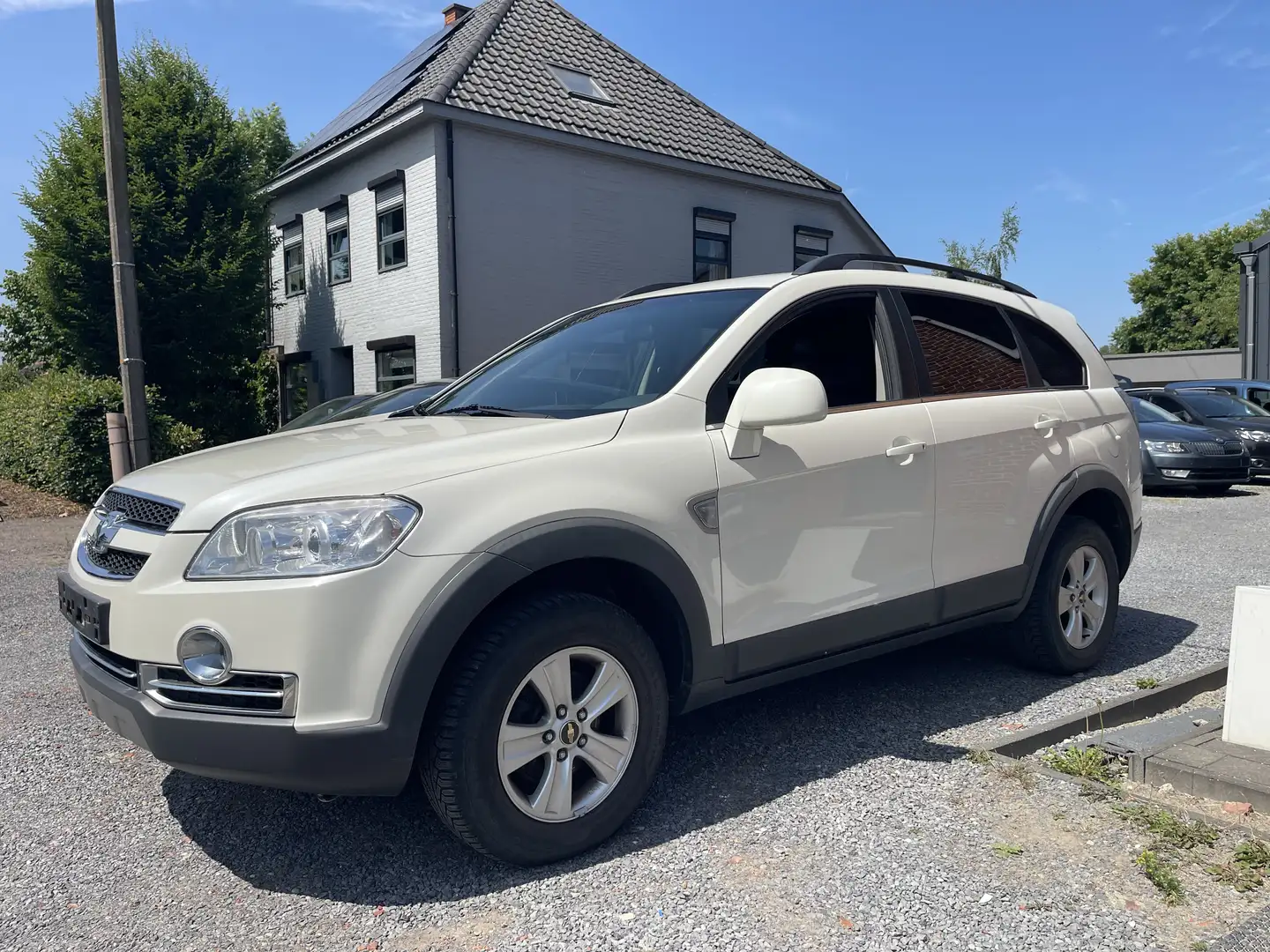 Chevrolet Captiva 2.0 VCDi,Airco,Leder,Gps,Sensoren,Cruise control, Blanc - 1