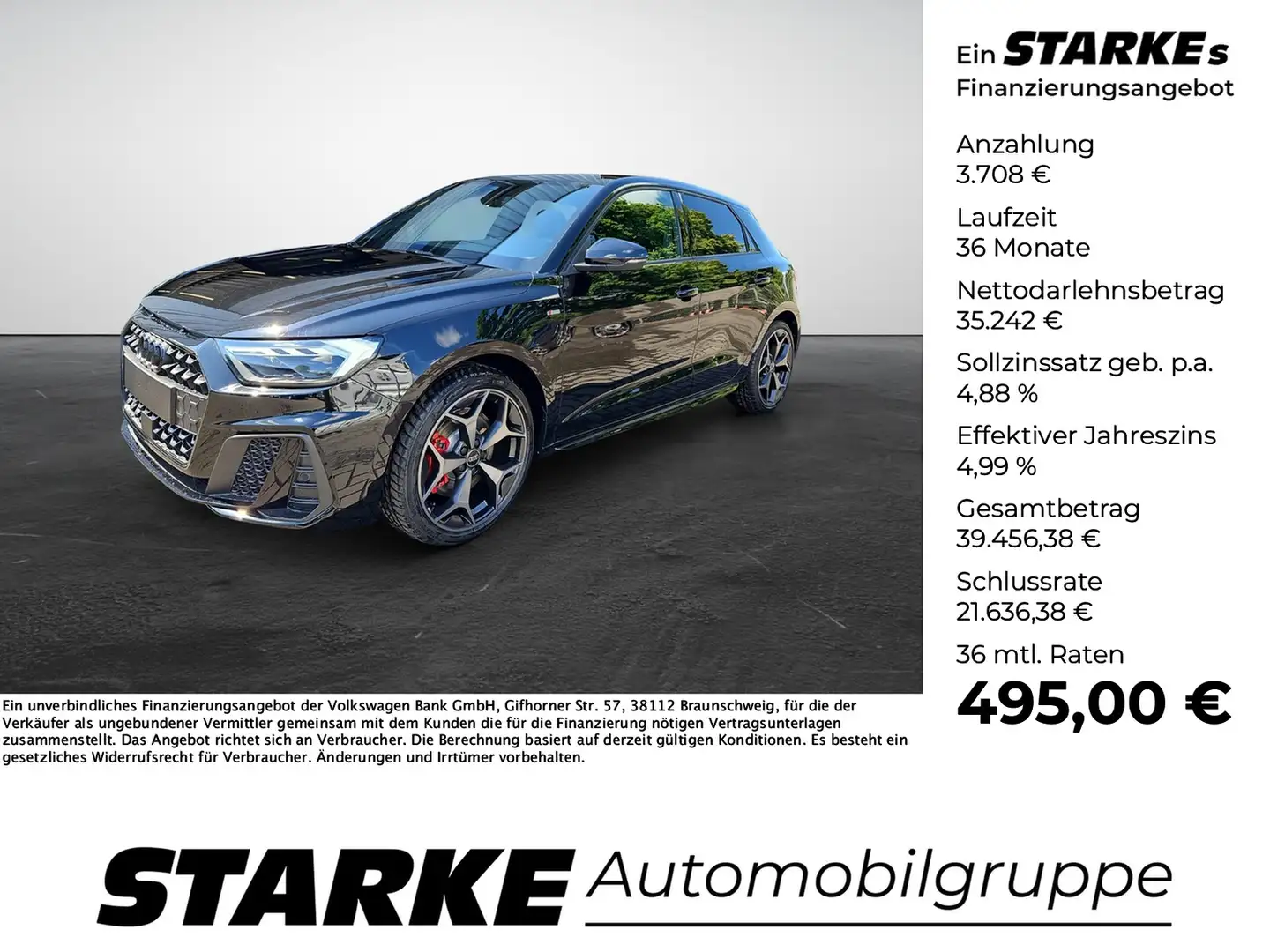 Audi A1 Sportback 40 TFSI S tronic S line MMI Navigatio... Schwarz - 1