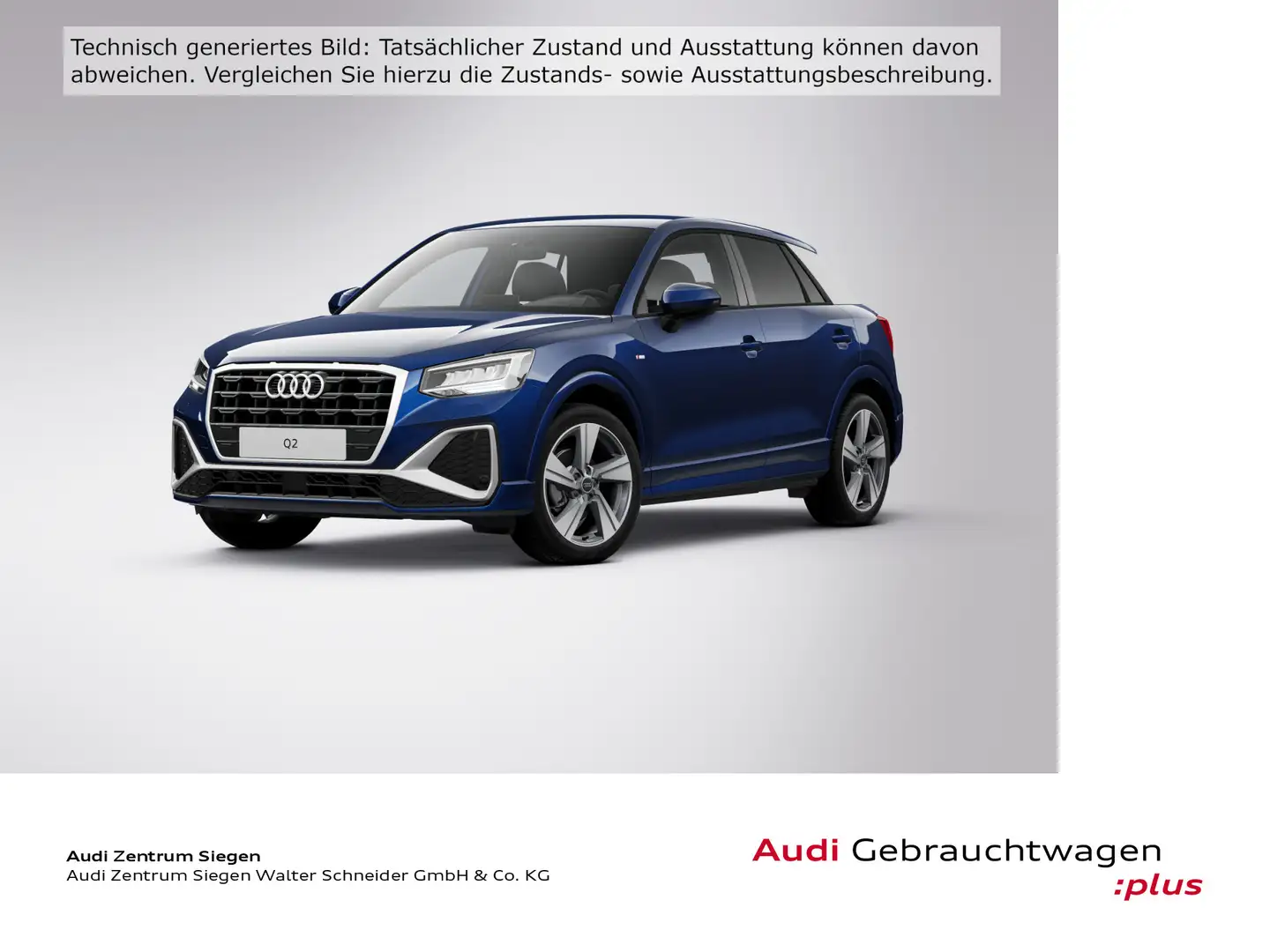 Audi Q2 35 TFSI 2x S Line Navi RFK SHZ Blau - 1