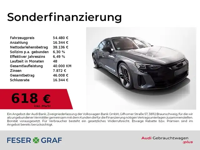 Audi RS e-tron GT HUD,Allradl,Matrix,Sitzbel,Sportsitze pro