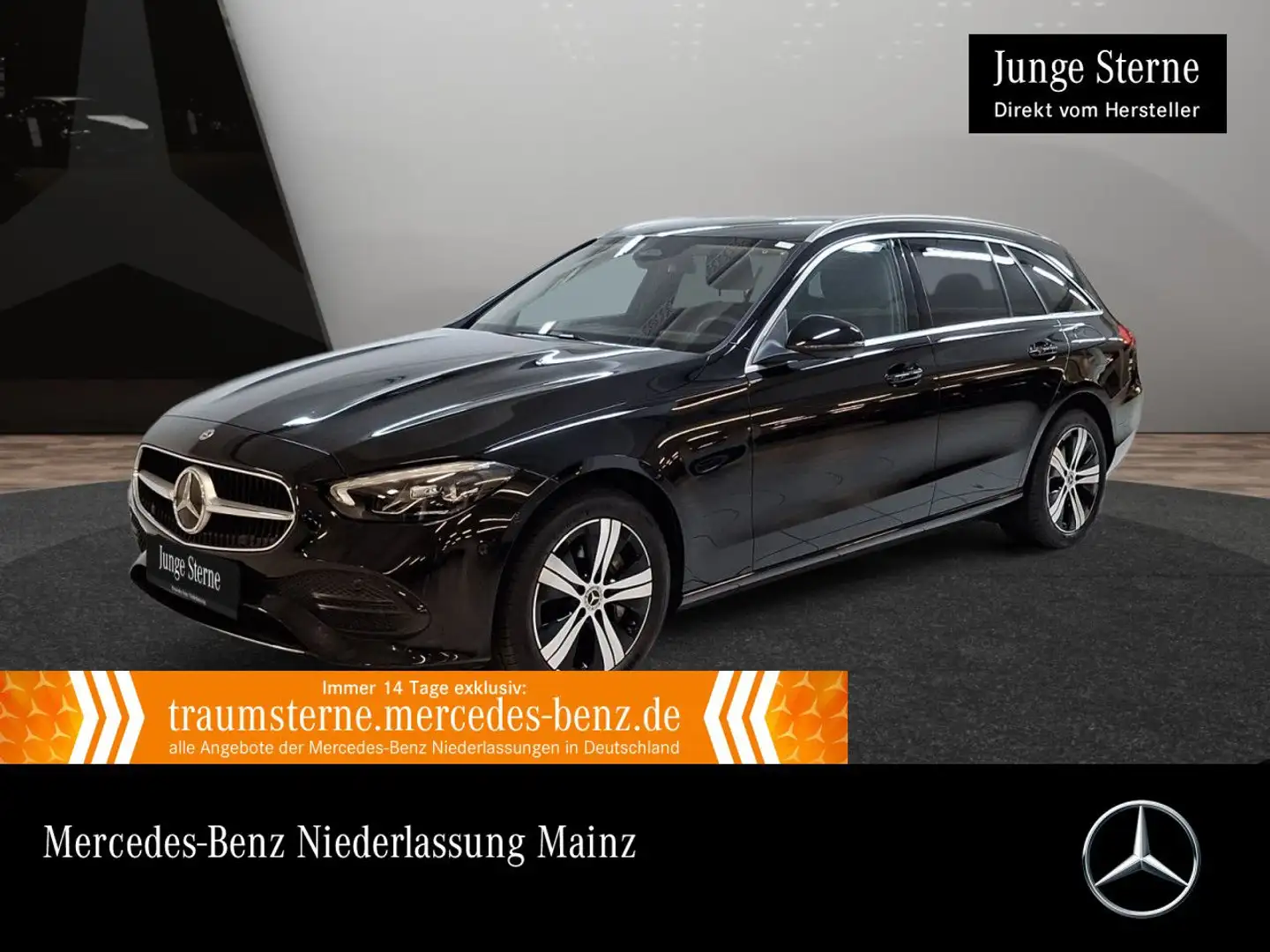 Mercedes-Benz C 300 e T AVANTG+AHK+LED+KAMERA+TOTW+KEYLESS+9G Schwarz - 1