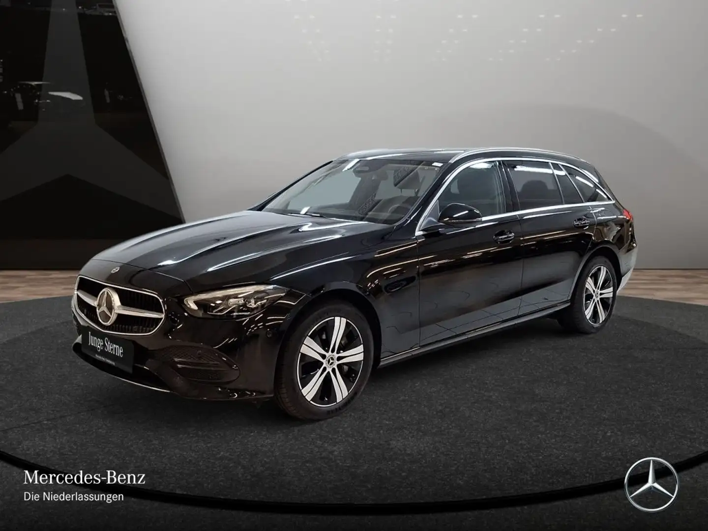 Mercedes-Benz C 300 e T AVANTG+AHK+LED+KAMERA+TOTW+KEYLESS+9G Schwarz - 2