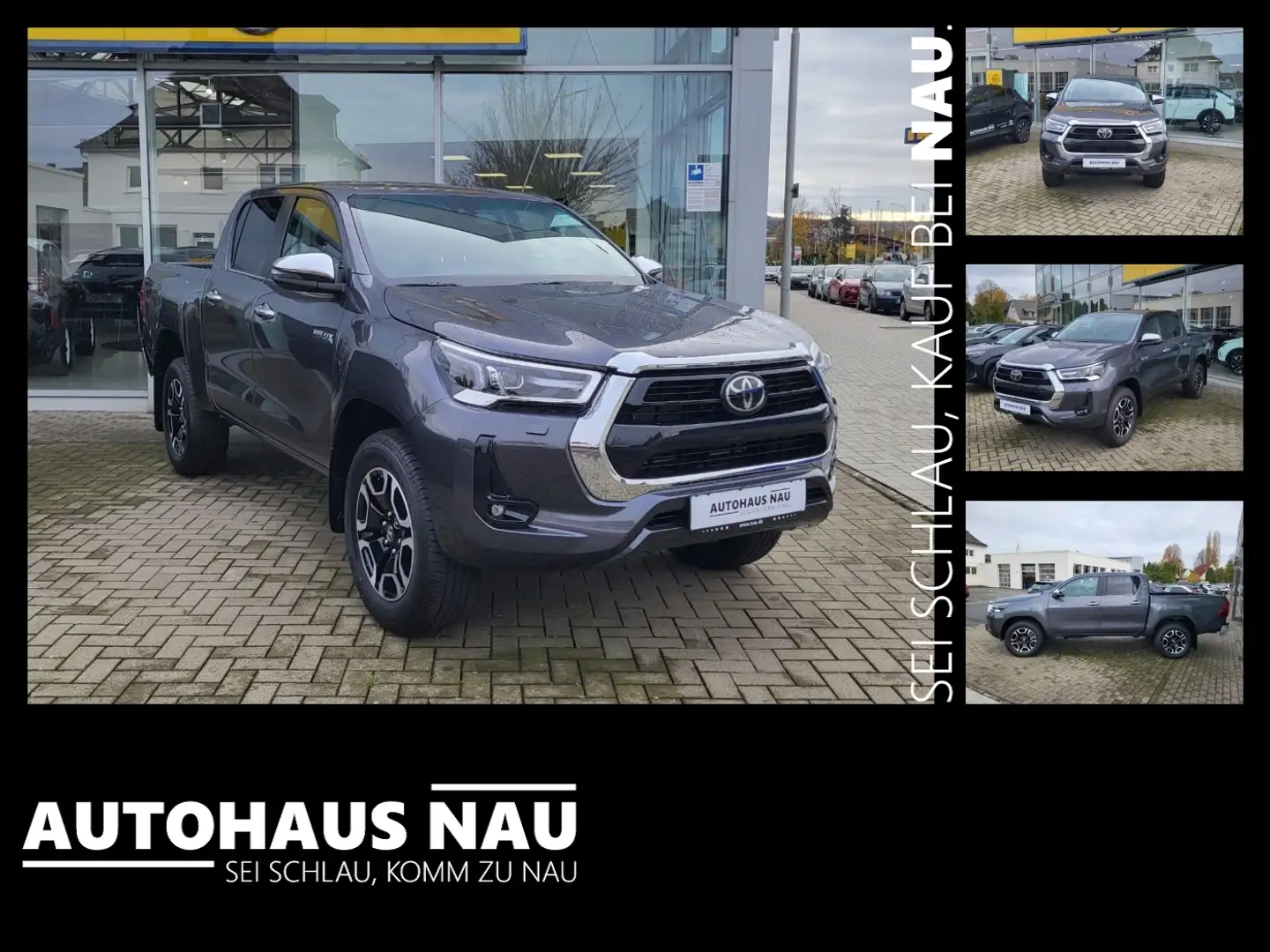 Toyota Hilux 2.8 D Double Cab Executive AHK ACC+LED+Navi Grau - 1