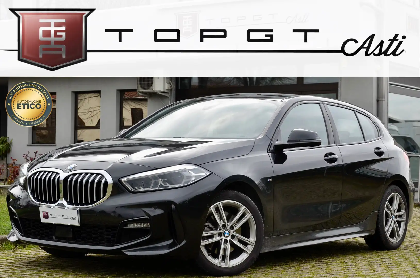 BMW 118 118d Msport 5p 150cv auto SERVICE BMW, PERMUTE Nero - 1