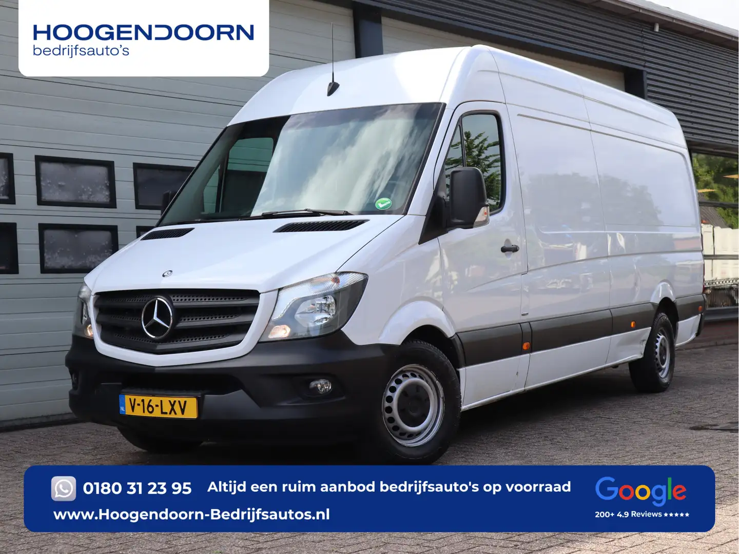 Mercedes-Benz Sprinter 319 3.0 V6 Euro 6 L3H2 Maxi - Airco - 3 Zits Wit - 1