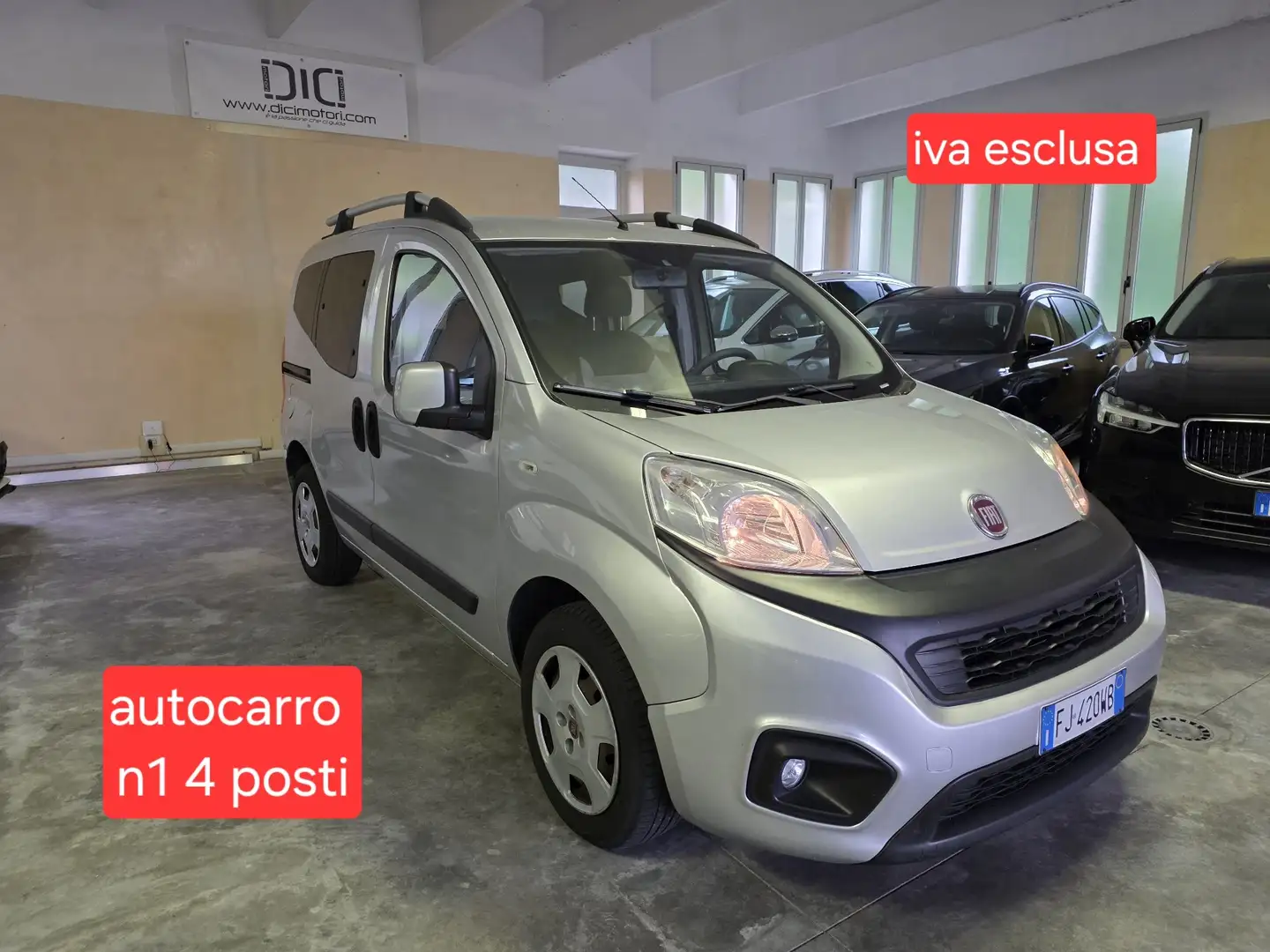 Fiat Qubo 1.3 mjt 16v AUTOCARRO N1 4 posti, unico proprietar Argento - 1
