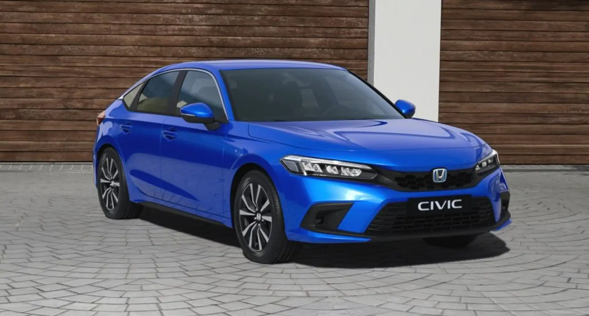 Honda Civic 2.0 e:HEV Advance | NU €2000,- VOORDEEL | PANORAMA Blauw - 1