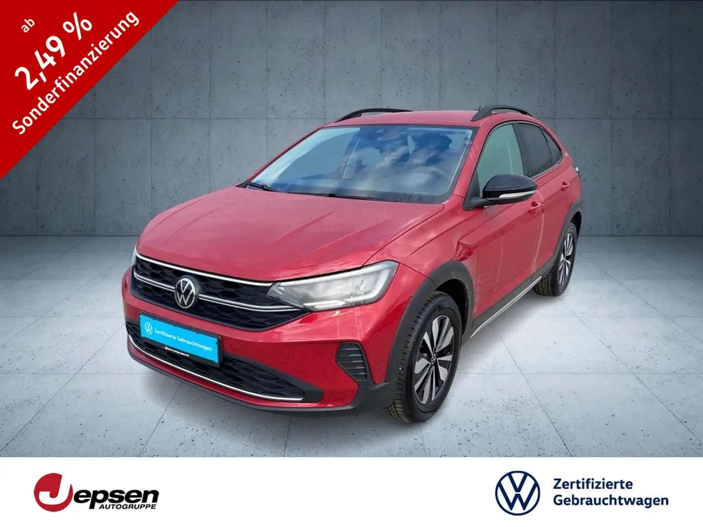 Volkswagen Taigo Goal 1.0 TSI ACC+LM+PDC+FLA+LED+Climatr. Rouge - 1