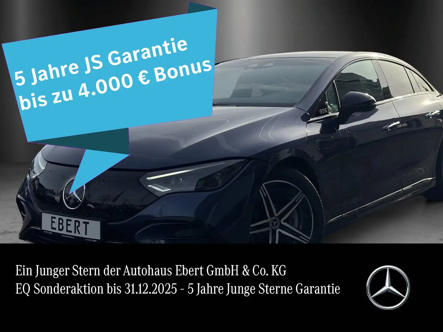 Mercedes-Benz EQE 500 4M AMG Prem AIRMATIC Pano 22kw HYPER HAL Blau - 1