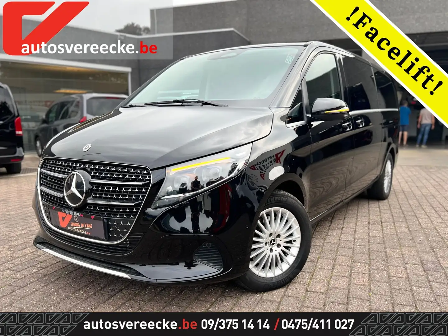 Mercedes-Benz V 300 L3 (63.500€ex) AVANTGARDE | 4 MATIC | 360camera Zwart - 1