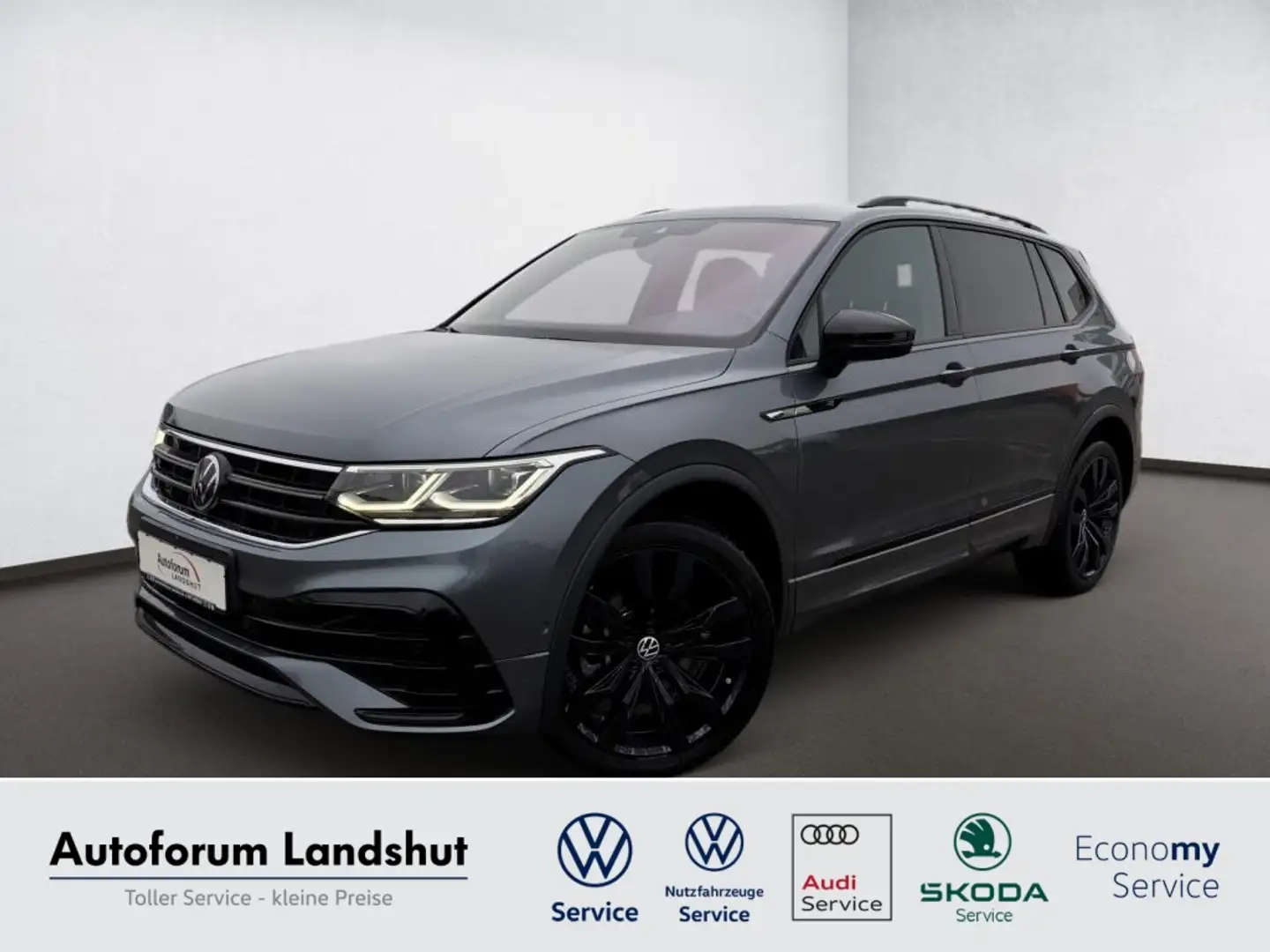 Volkswagen Tiguan Allspace 2.0 TSI R-Line 4M PANO/STAZHG/7S Grau - 1