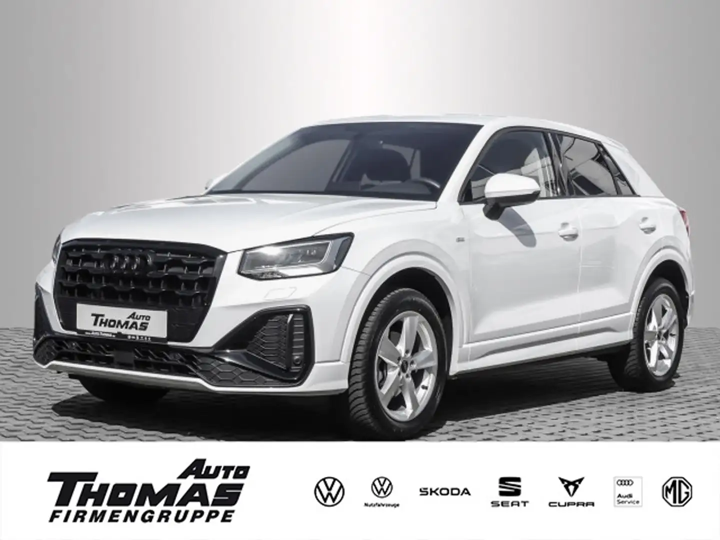 Audi Q2 S line 35 TFSI S tronic LED+NAVI+AHK Weiß - 1
