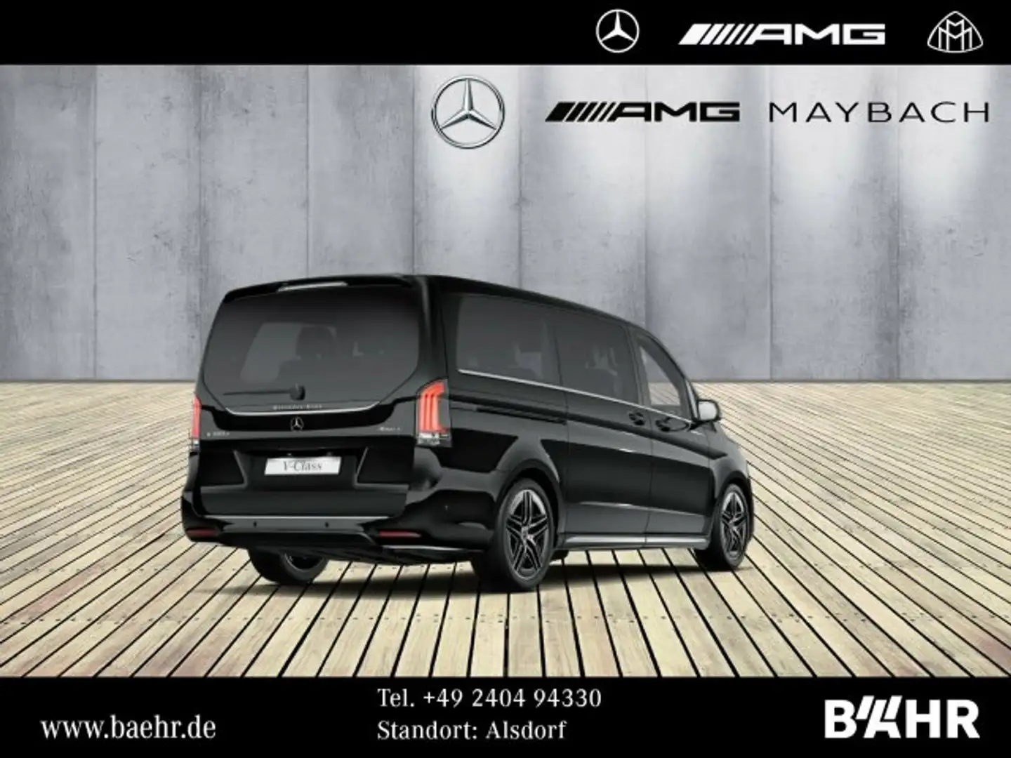 Mercedes-Benz V 300 V 300 d 4M Lang AMG/MBUX/LED/Distronic/360°/19" Schwarz - 2