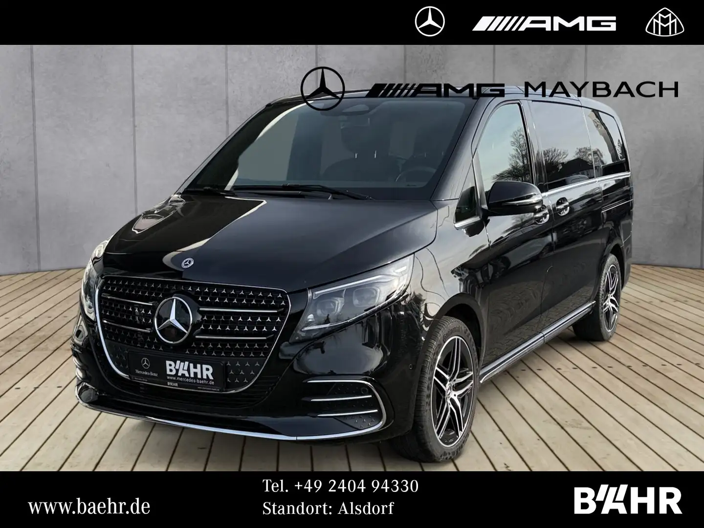 Mercedes-Benz V 300 V 300 d 4M Lang AMG/MBUX/LED/Distronic/360°/19" Noir - 1