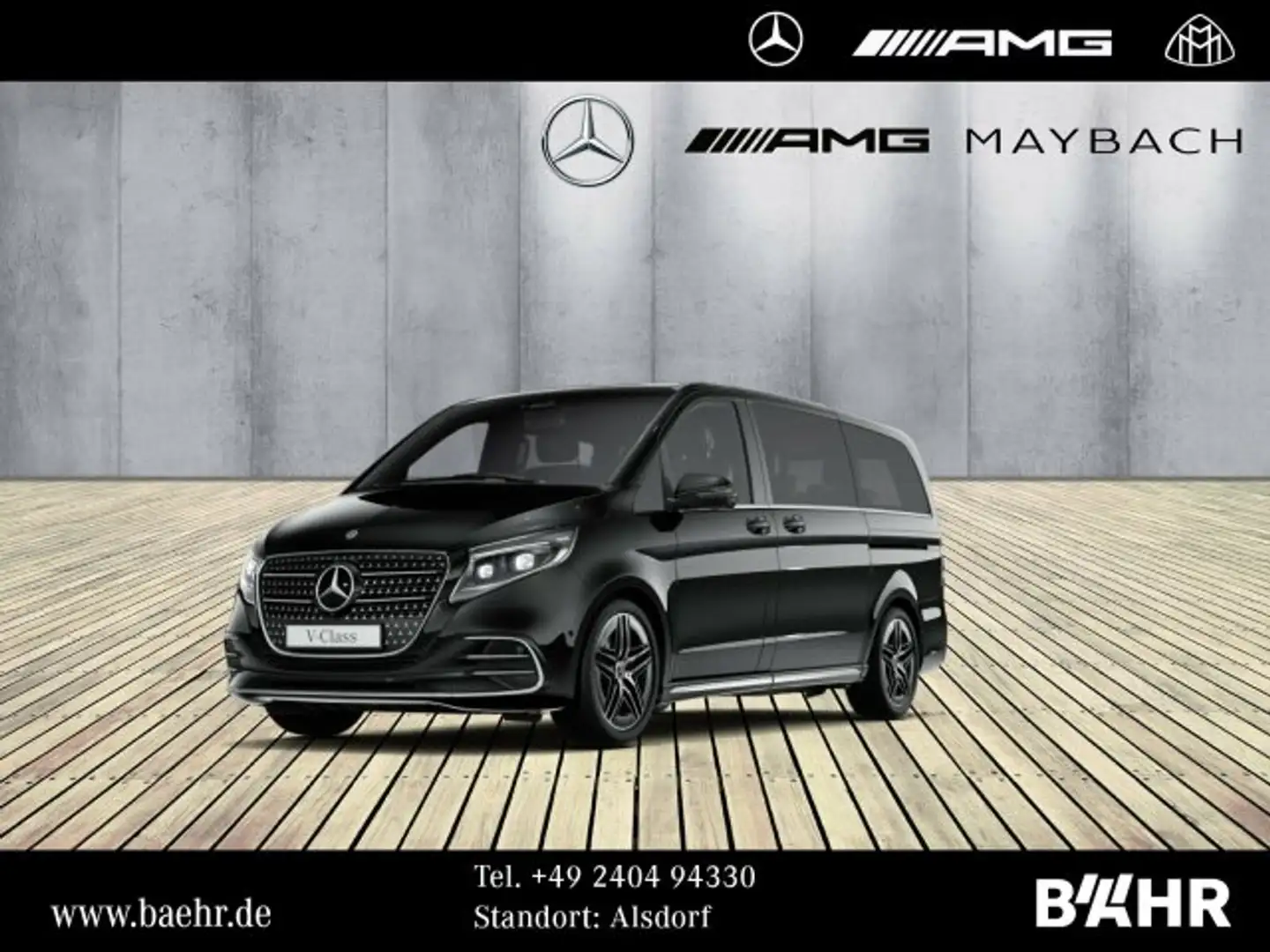 Mercedes-Benz V 300 V 300 d 4M Lang AMG/MBUX/LED/Distronic/360°/19" Schwarz - 1
