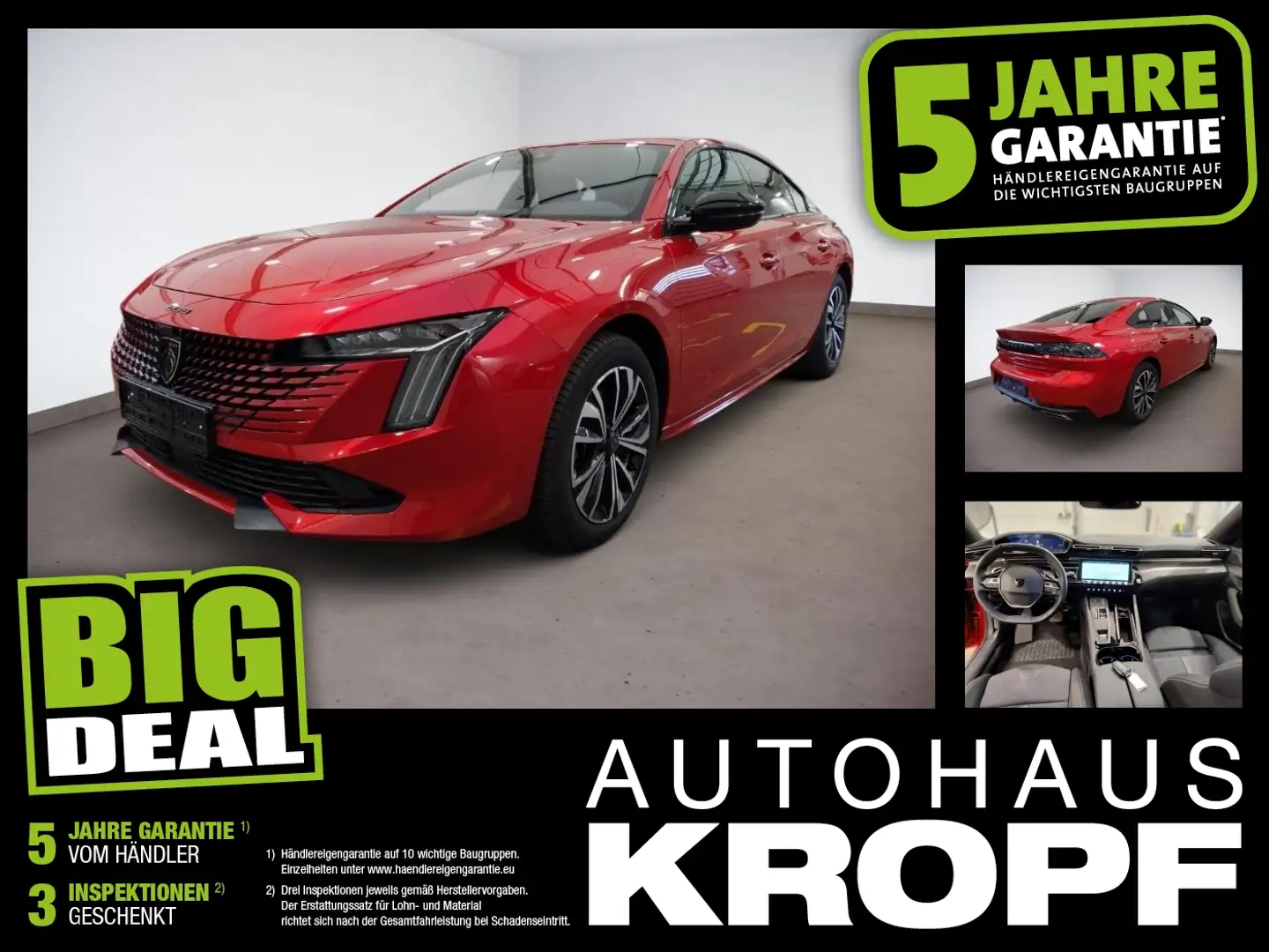 Peugeot 508 1.5 BlueHDi 130 Allure Pack FLA el.Heck LM Kırmızı - 1