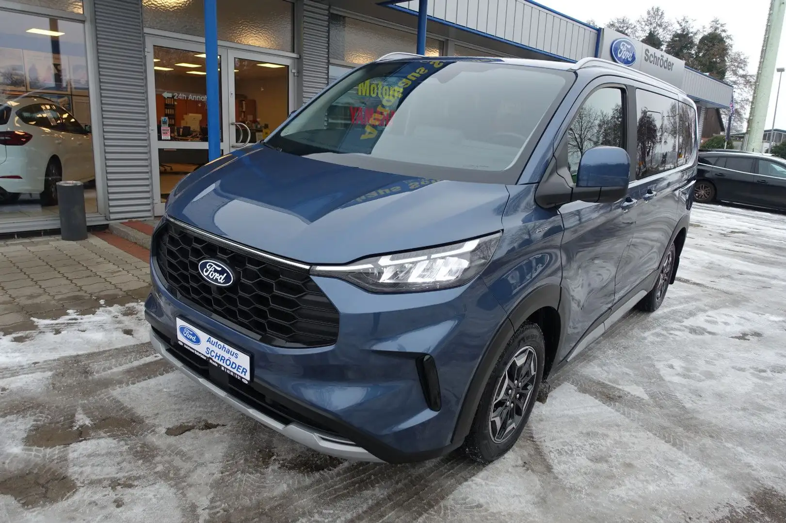 Ford Tourneo Custom Bus 320 L1 Tourneo Active / AHK Bleu - 2