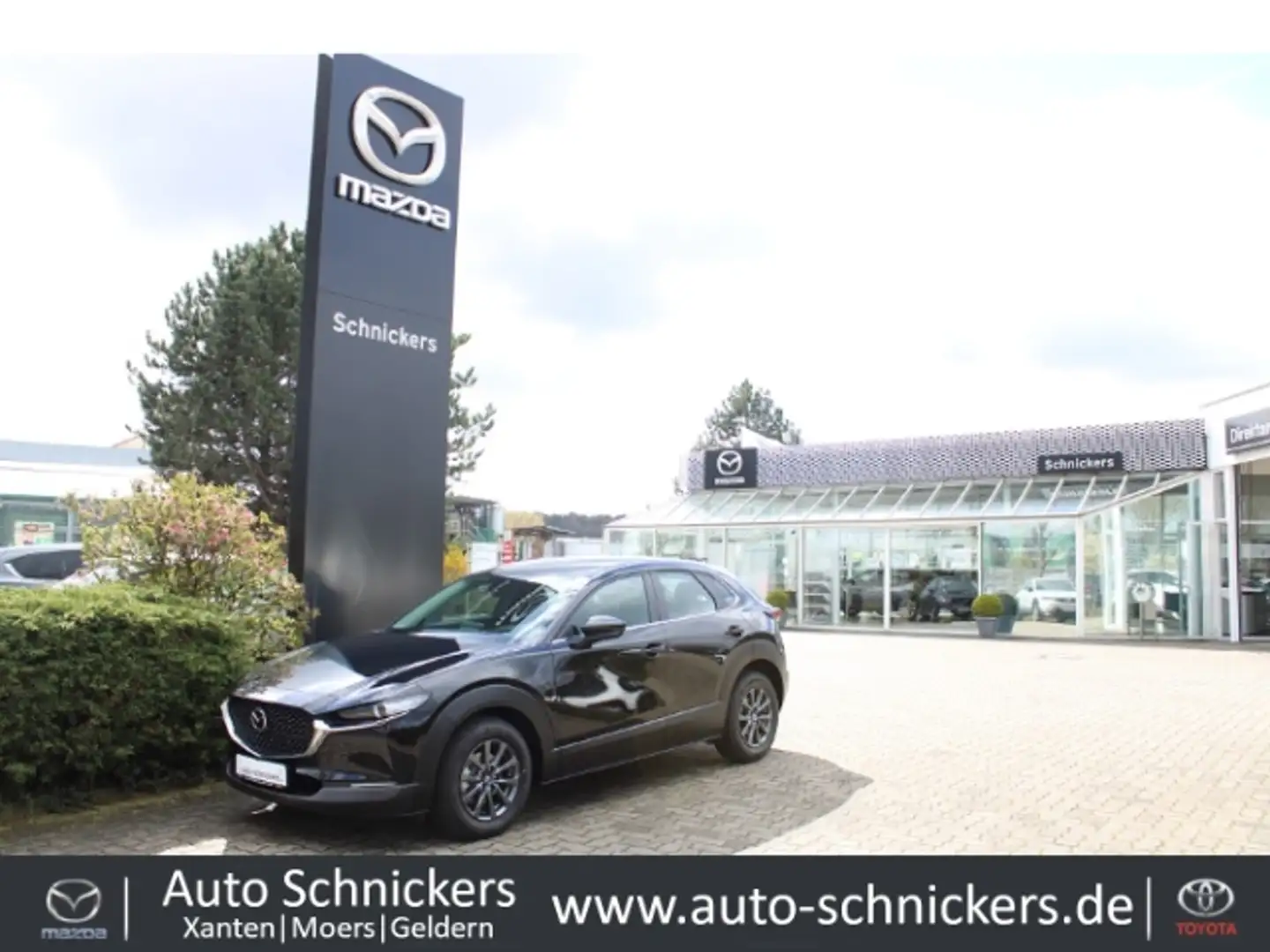 Mazda CX-30 SKY-G D NAV+APPLE CARPLAY+AHK+GJ-RÄDER !! Zwart - 1
