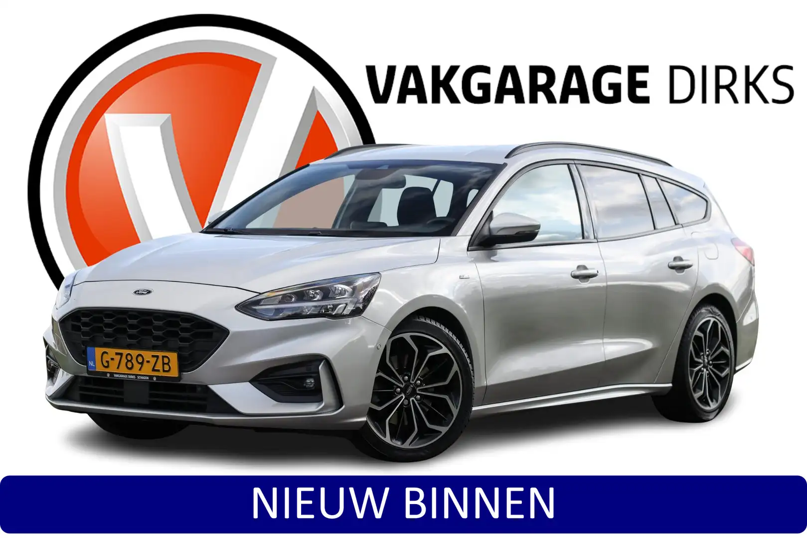 Ford Focus Wagon EcoBoost ST-Line ✅ B&O ✅ LED ✅ ACC Grijs - 1