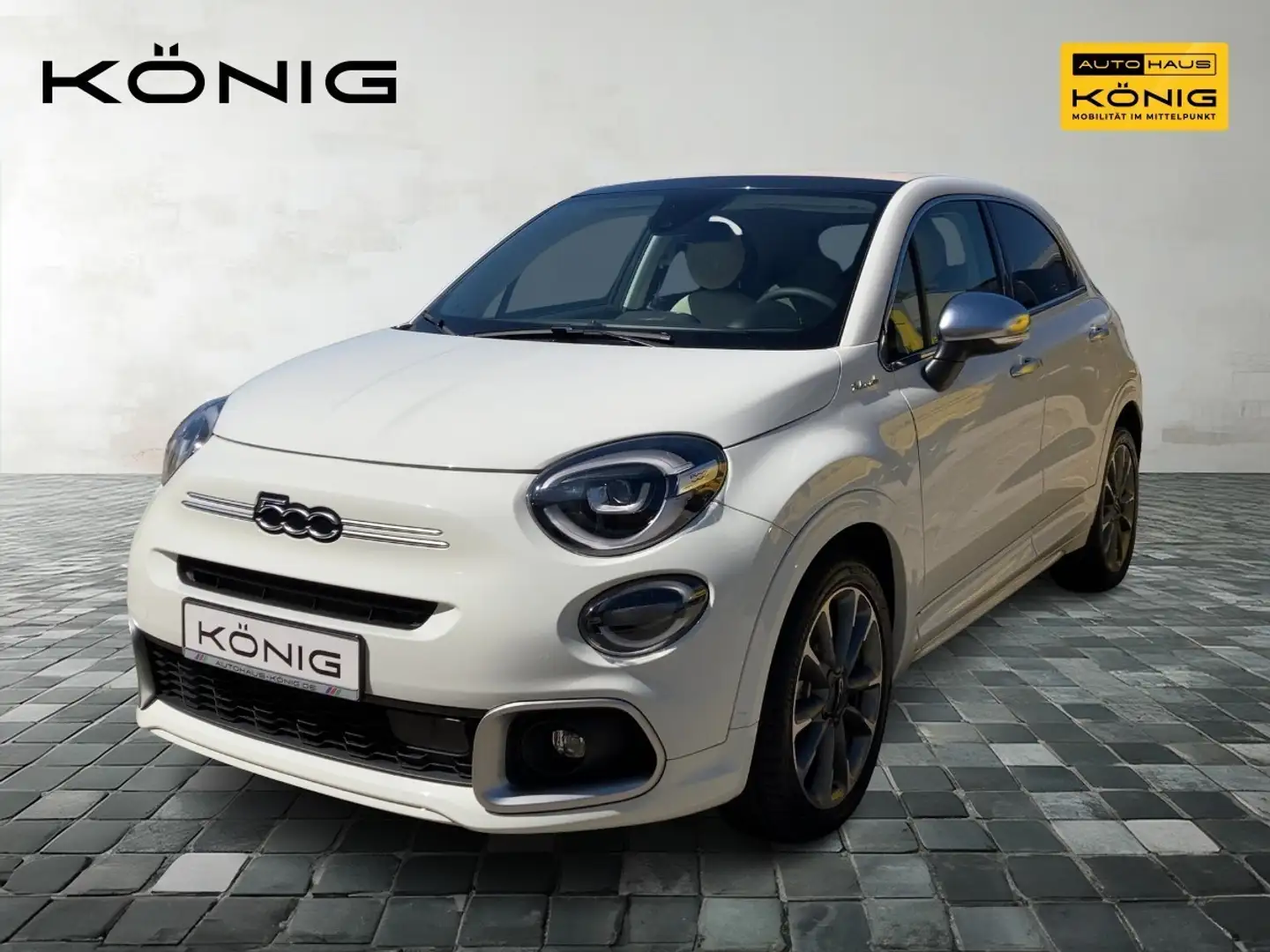 Fiat 500X Dolcevita mit Faltdach und Automatik Weiß - 1