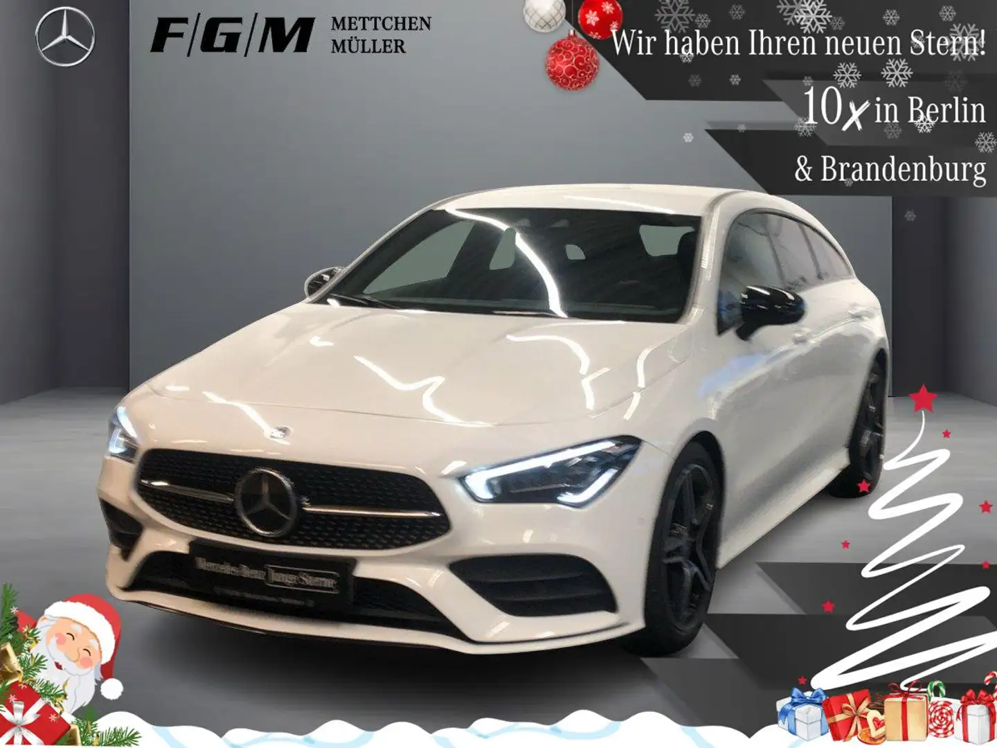 Mercedes-Benz CLA 220 d SB AMG Line MBeam|TWA|Night|Sitzhz|Kam Weiß - 1