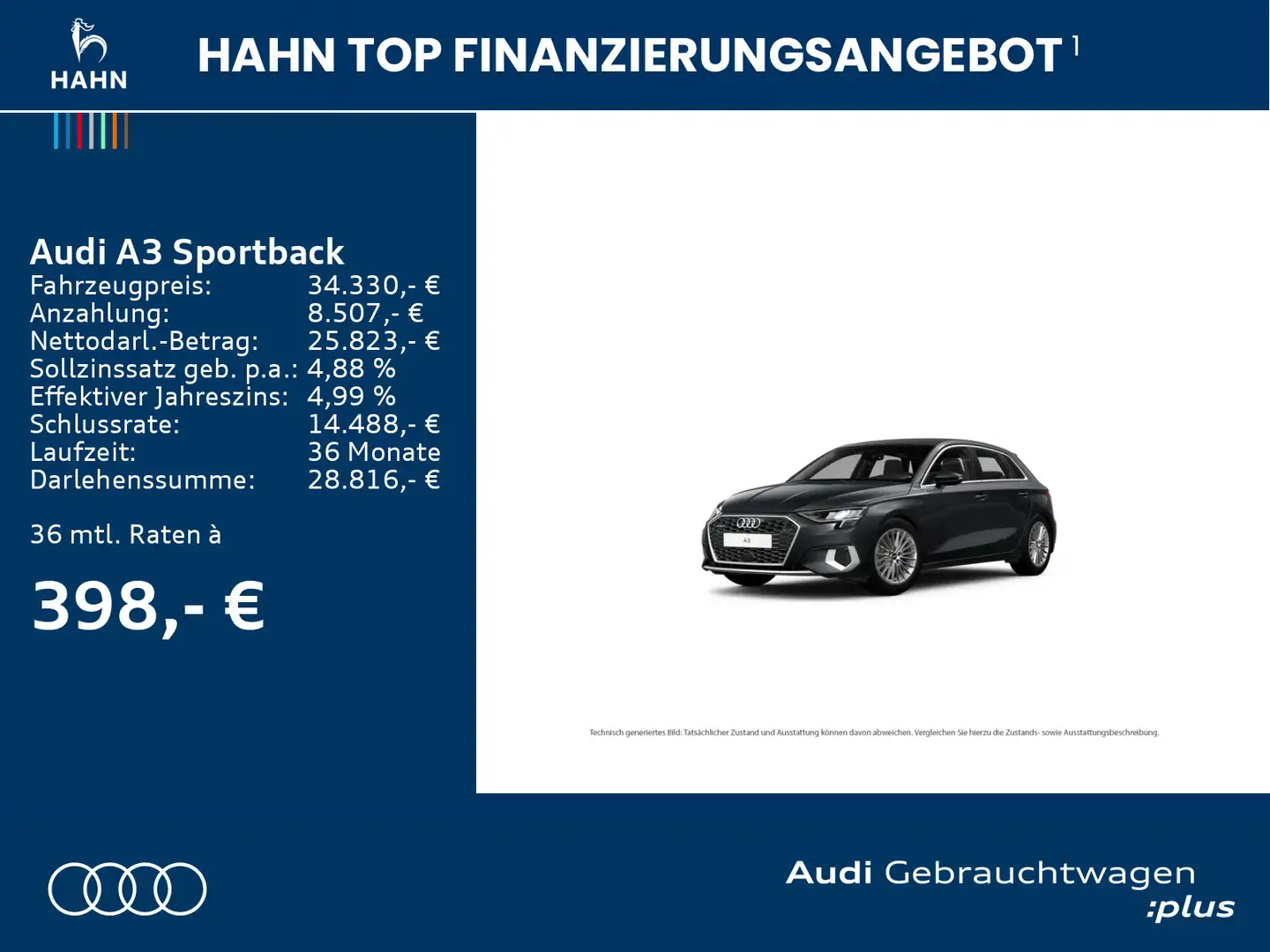 Audi A3 40 TDI quattro advanced Pano Virtua Grau - 2