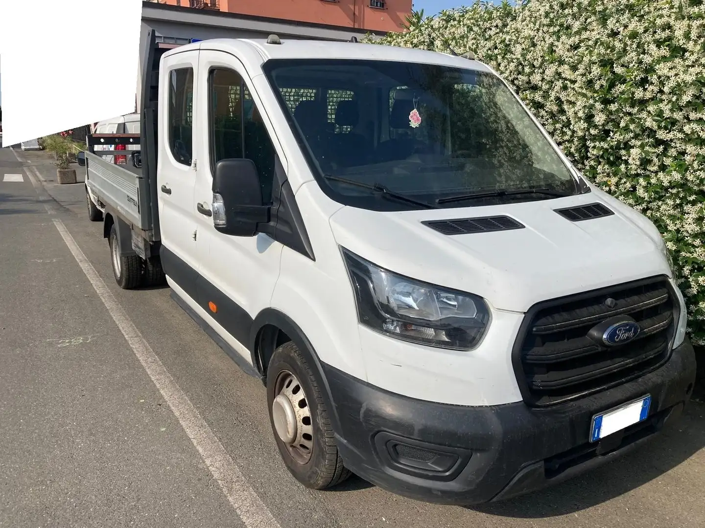 Ford Transit Doppia Cabina 7 posti Cassone Fisso Bianco - 2