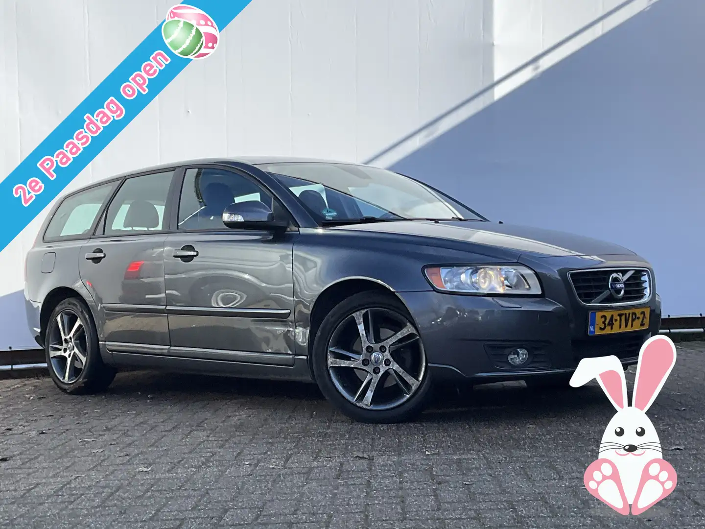 Volvo V50 1.6 D2 S/S Limited Edition Leer Navi Stoelverw. Tr Gris - 1
