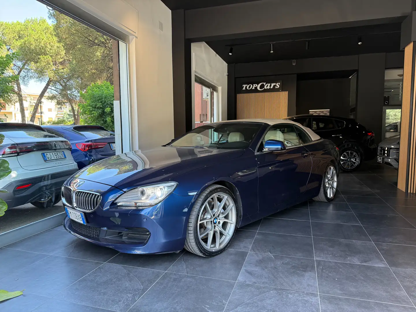 BMW 640 640i Cabrio Futura auto Blu/Azzurro - 1