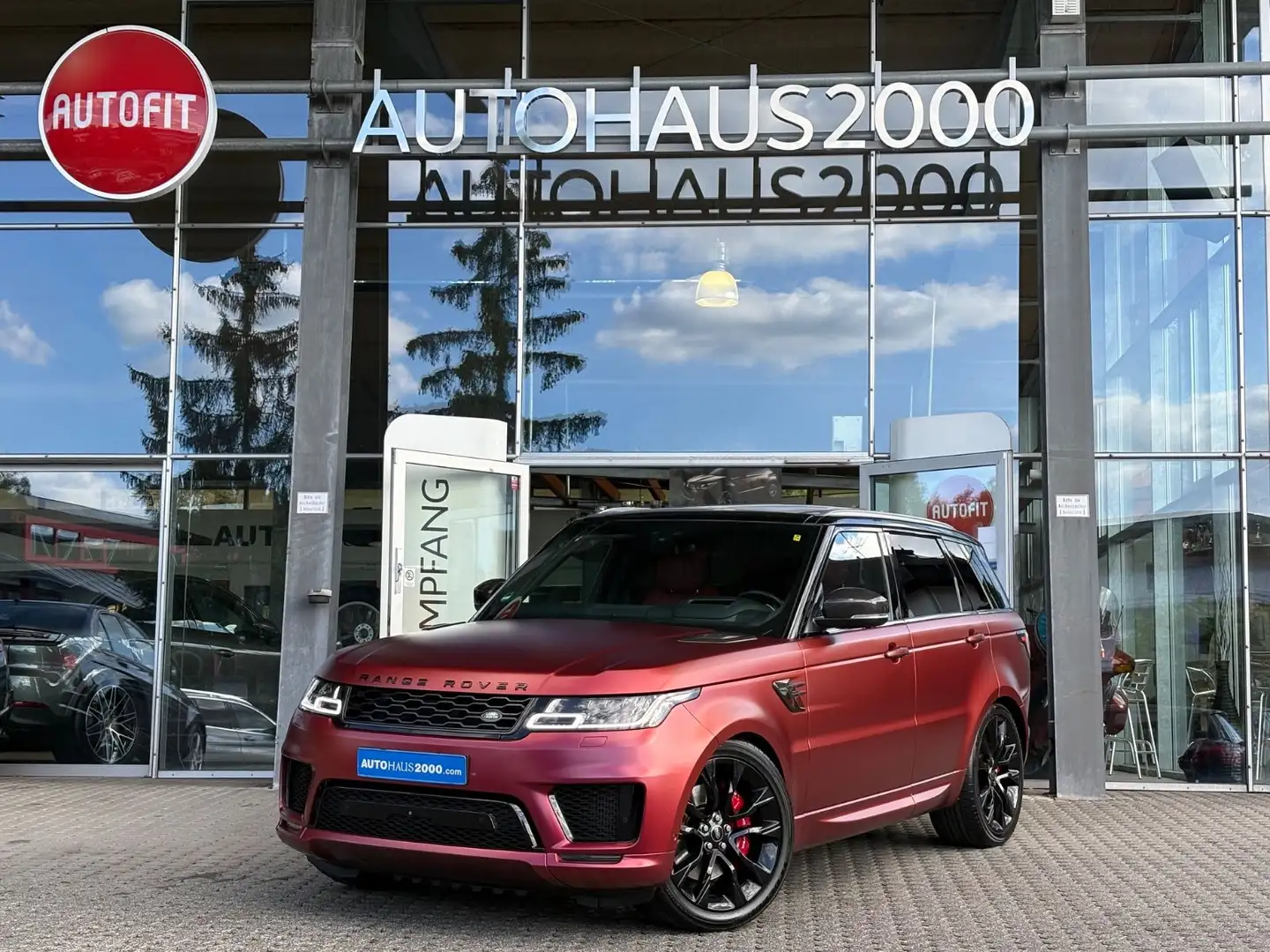 Land Rover Range Rover Sport 4,4 AUTOBIO/22"/CARBON/VOLL.! Rosso - 1