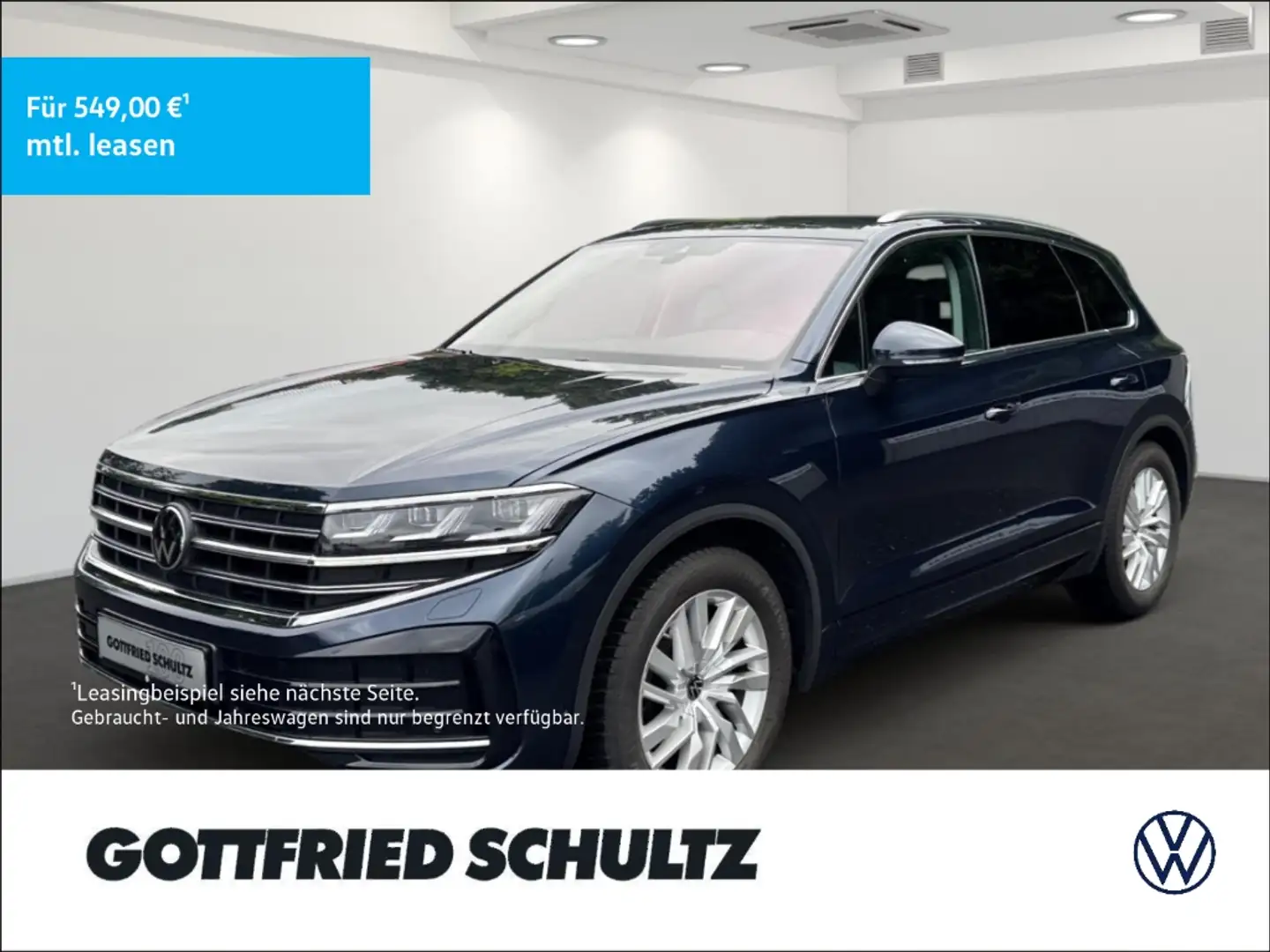 Volkswagen Touareg 3.0 TDI V6 AHK NAVI ACC KAM LED Albastru - 1