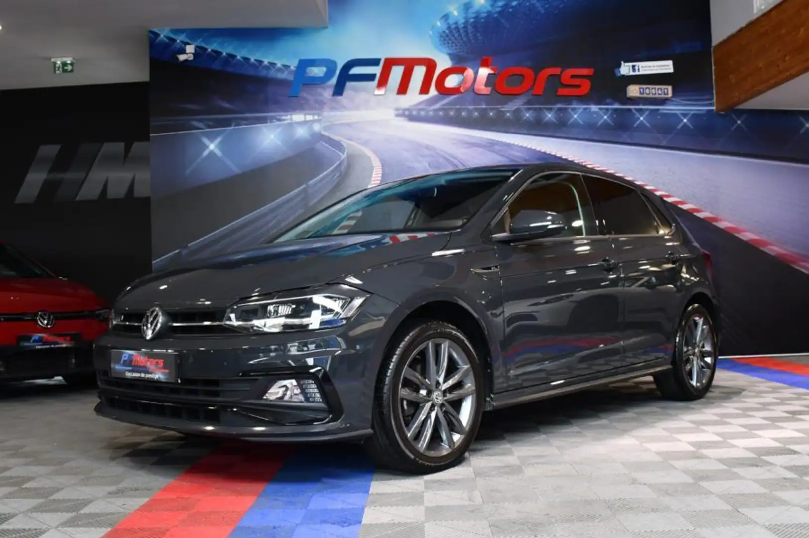 Volkswagen Polo R-Line 1.5 TSI 150 DSG GPS Virtual Car Play Front Induction Régulateur JA 17 Gris - 1
