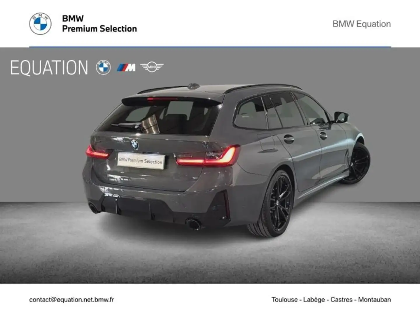 BMW 330 330dA xDrive 286ch M Sport Gris - 2