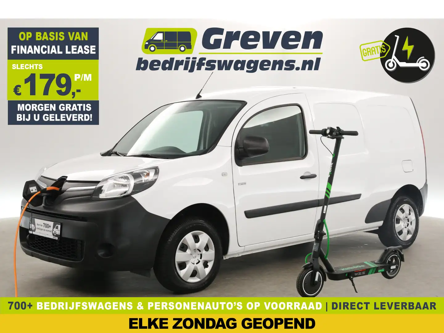 Renault Kangoo Z.E. Maxi L2H1 Huur Accu | GRATIS E-Step! | Elektrisch Wit - 1