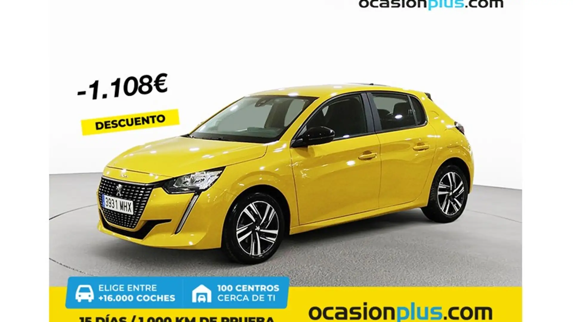 Peugeot 208 1.2 Puretech S&S Active Pack 100 Jaune - 1