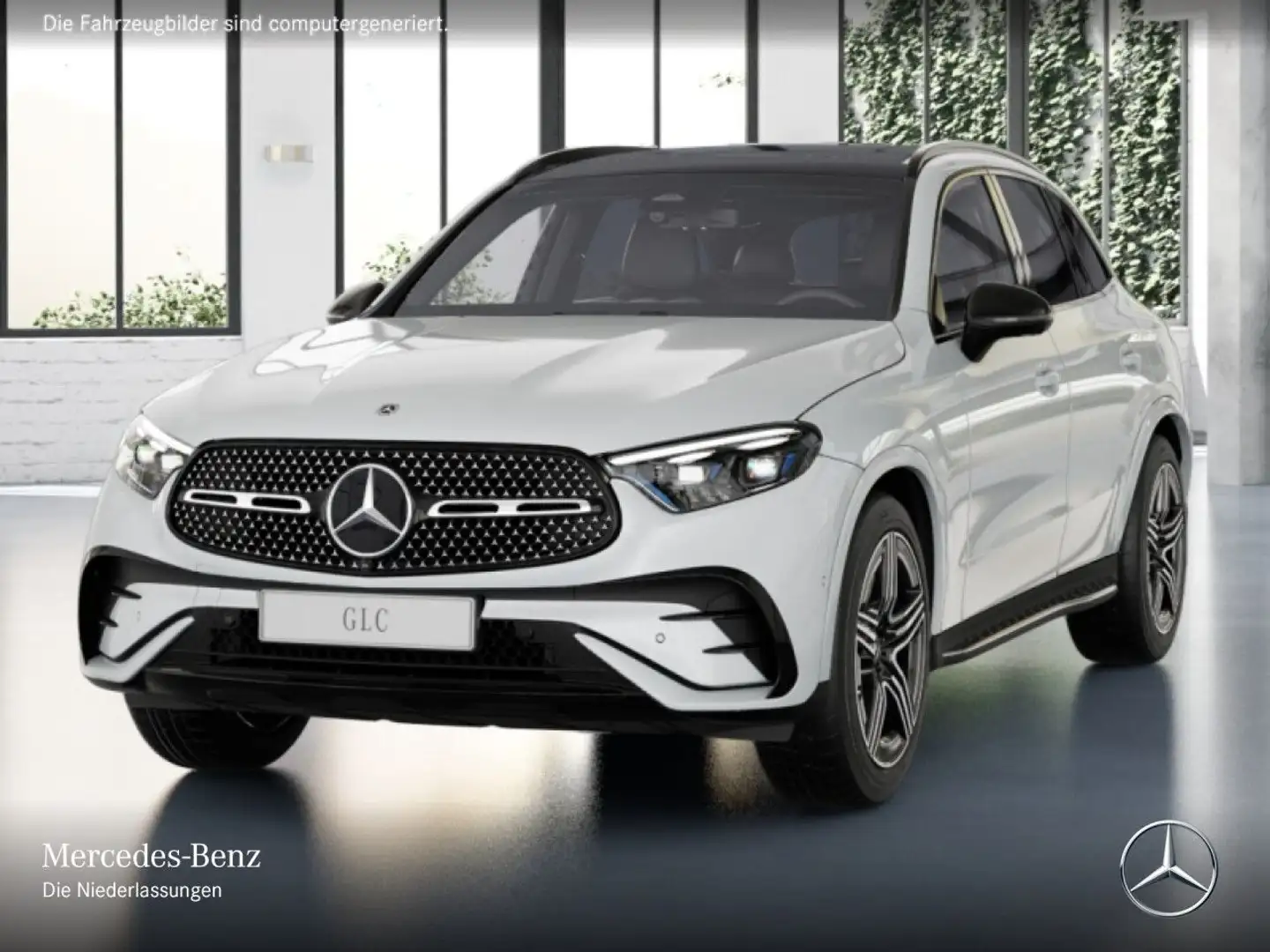 Mercedes-Benz GLC 220 d 4M AMG+NIGHT+PANO+360+AHK+BURMESTER+TOTW Weiß - 2
