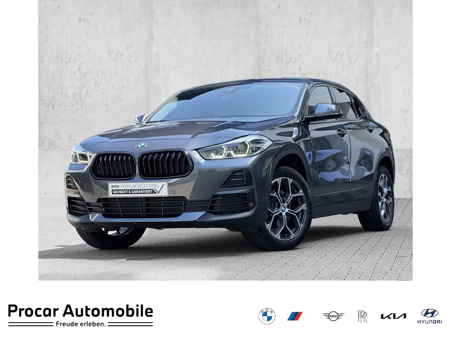 BMW X2 sDrive18d LED Aut. PA PDC AHK HiFi DAB 18"LM Gris - 1