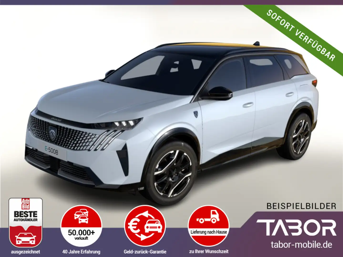 Peugeot 5008 E- 210 GT Leder Pano Nav ACC AHK Allwetter Weiß - 1