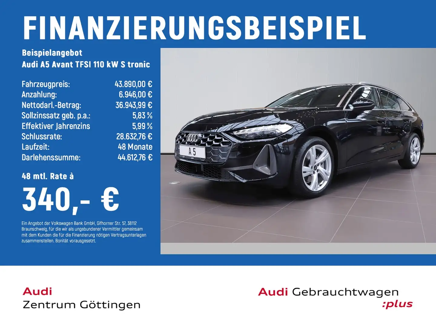 Audi A5 Avant TFSI 110 kW S tronic TECH+LED+ACC+SOUND Schwarz - 2