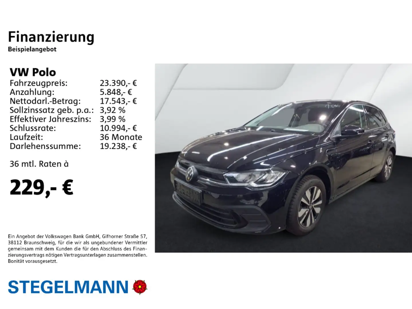 Volkswagen Polo VI 1.0 TSI DSG Facelift Move *AHK*Kamera*LE Schwarz - 2