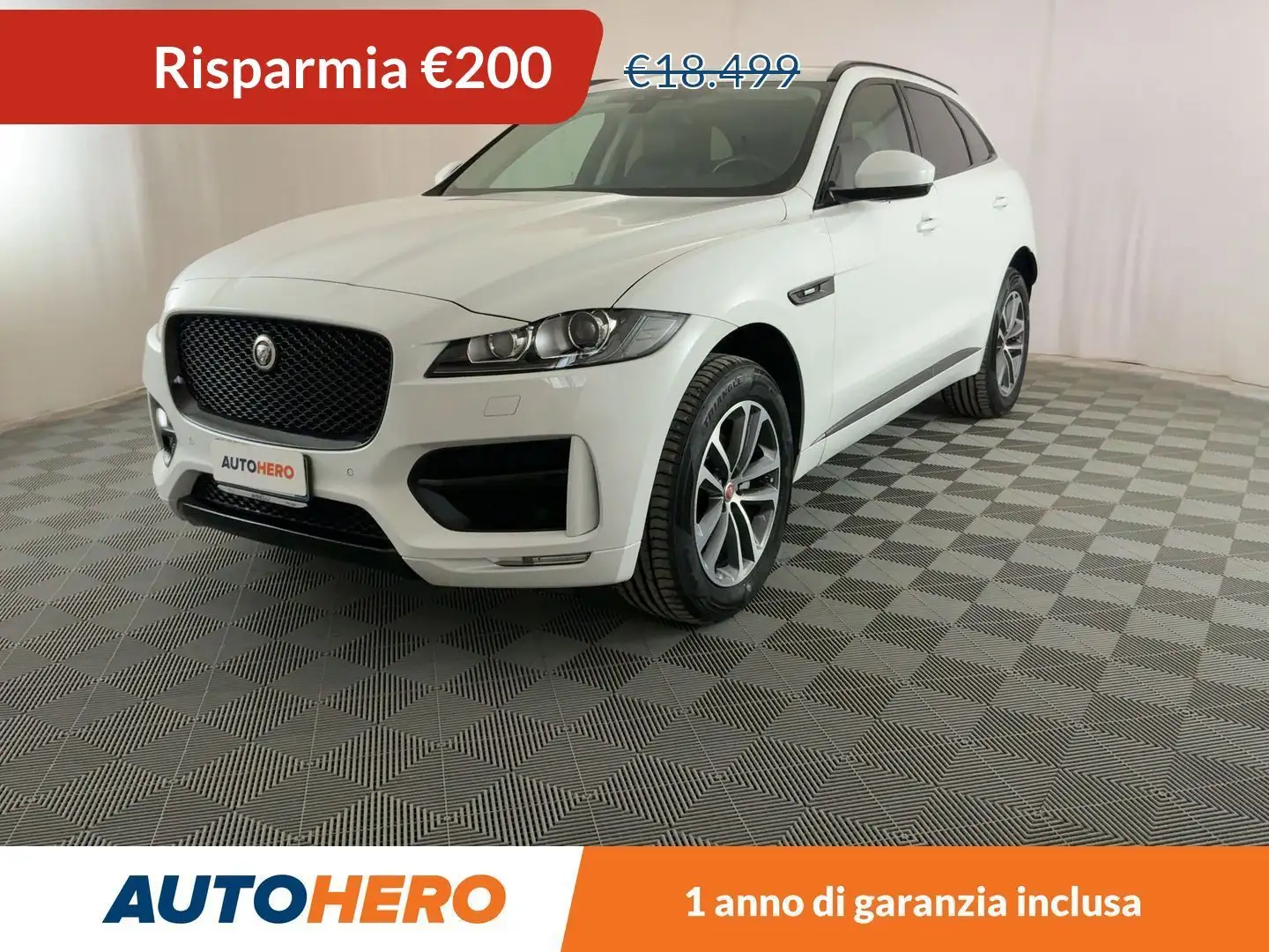 Jaguar F-Pace 20d R-Sport 180 CV Blanc - 1