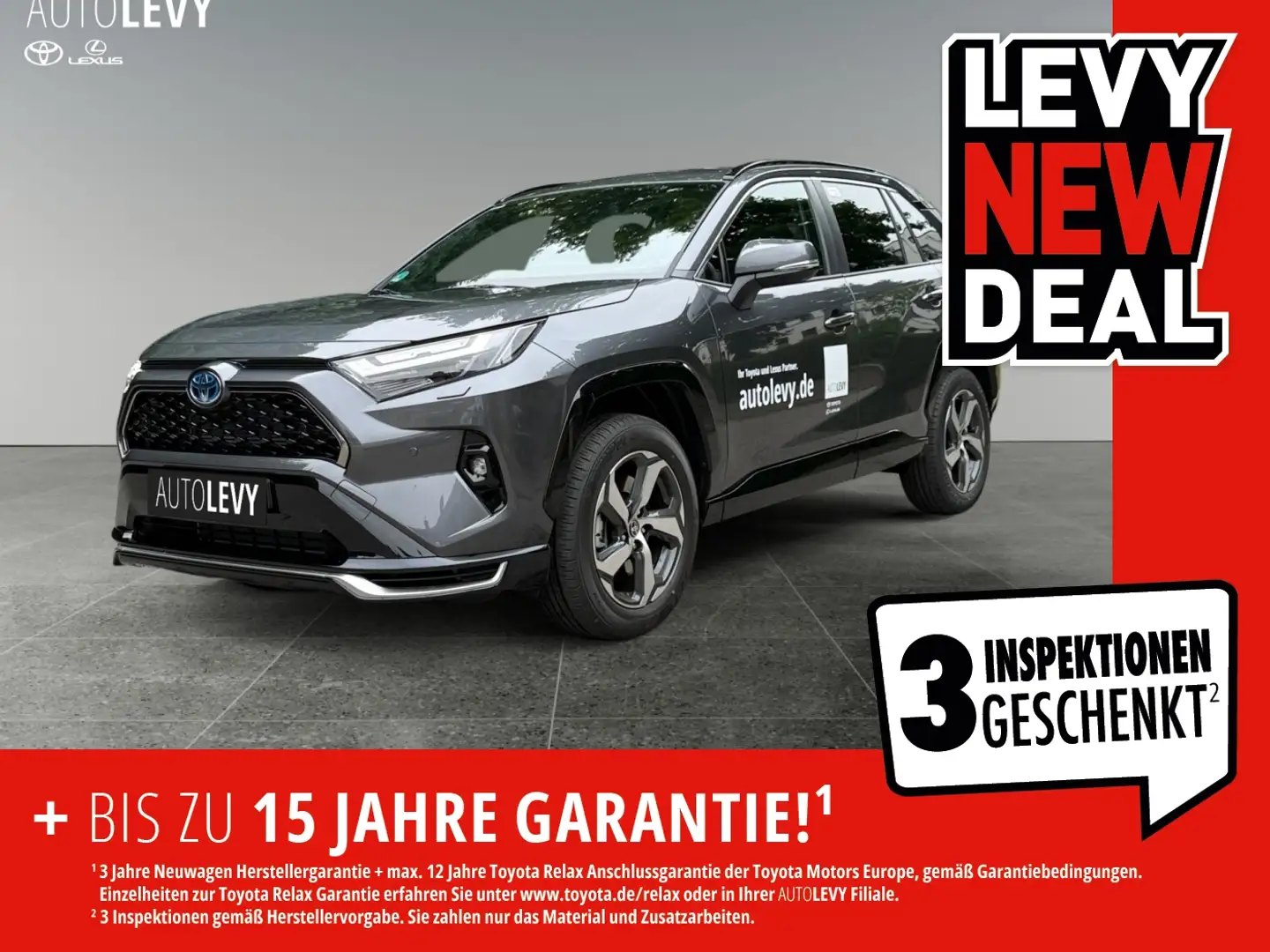 Toyota RAV 4 - 2.5 . 4x4 PlugIn CVT Teamplayer 4x4*RFK Grau - 1
